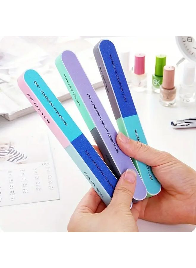 Nail Polish Strip Six Sided Nail File Buffer Polisher Manicure Pedicure Tool - Image 3